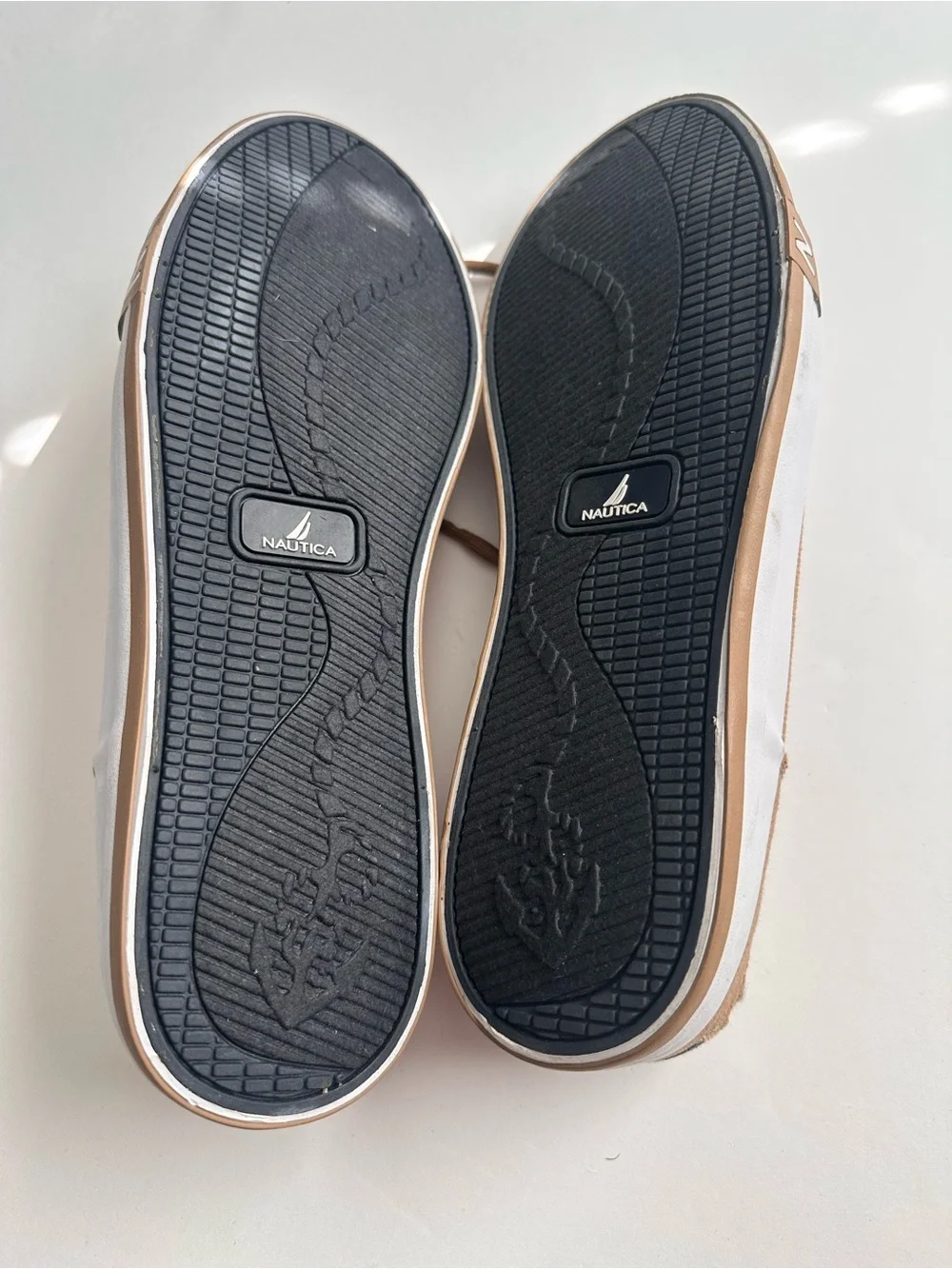 Nautica Brown Canvas Boat Shoes